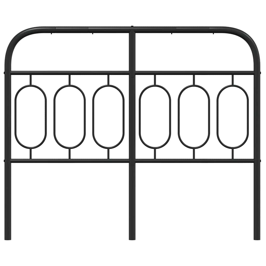 fekete fém csere fejtámla 120 cm