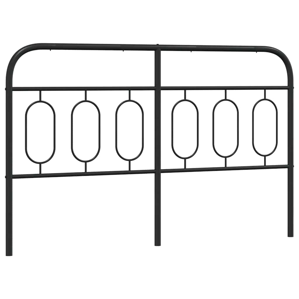 fekete fém csere fejtámla 137 cm