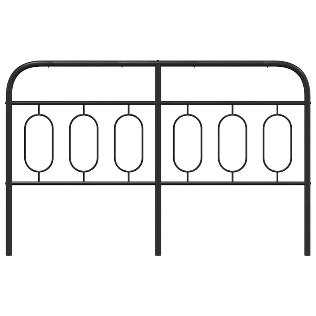 fekete fém csere fejtámla 150 cm