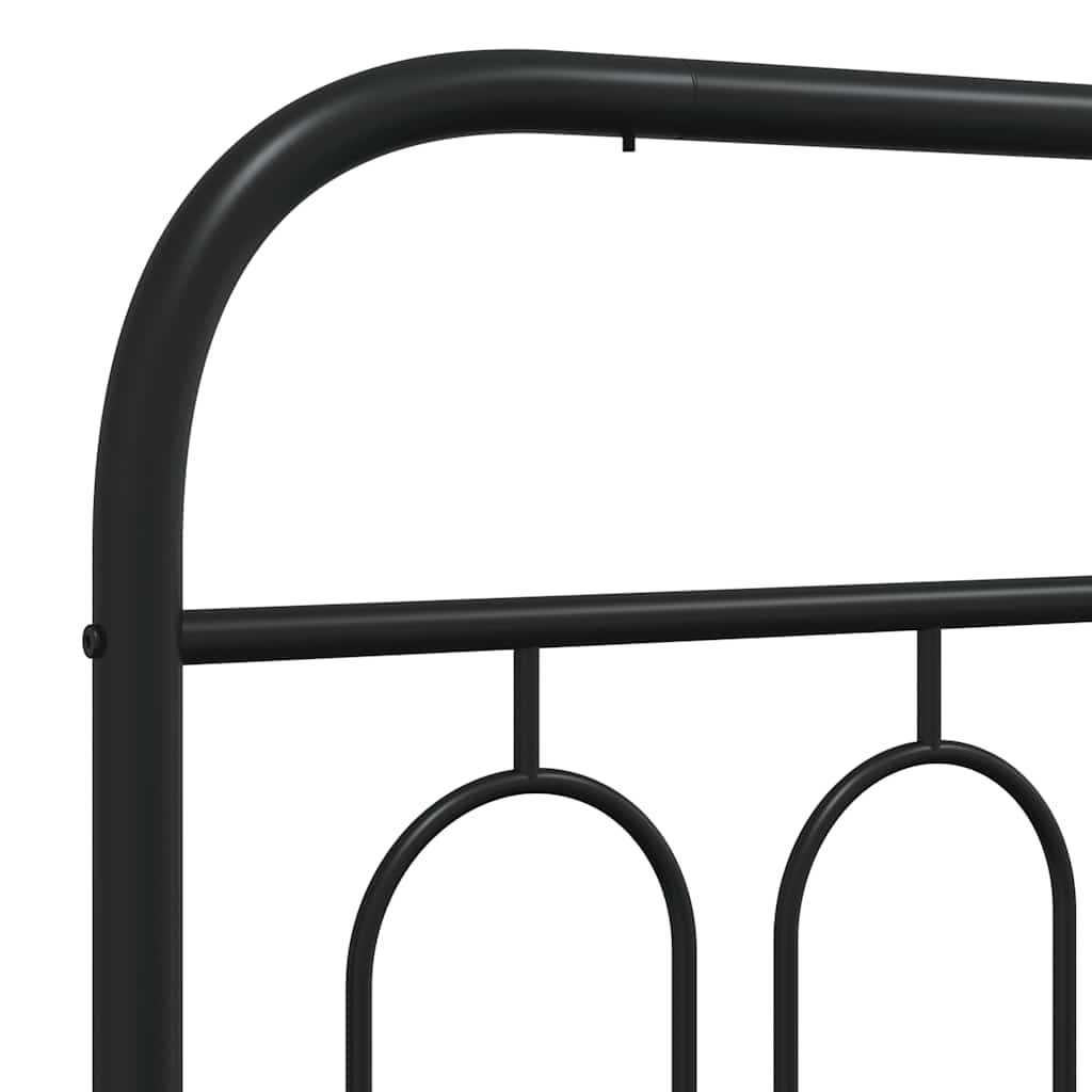 fekete fém csere fejtámla 150 cm