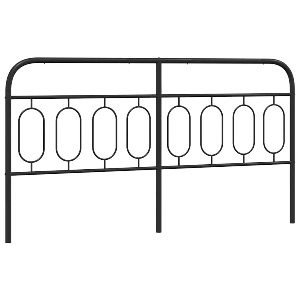 fekete fém csere fejtámla 183 cm