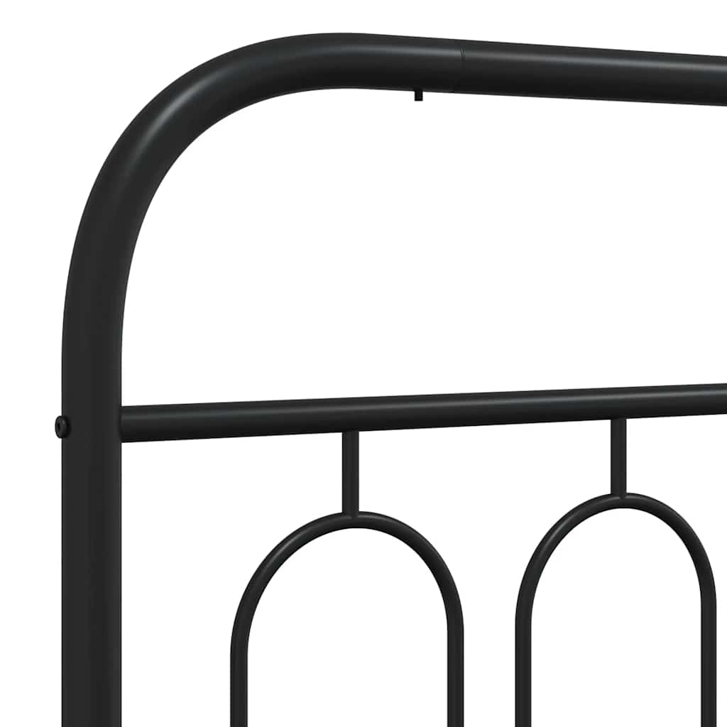 fekete fém csere fejtámla 193 cm
