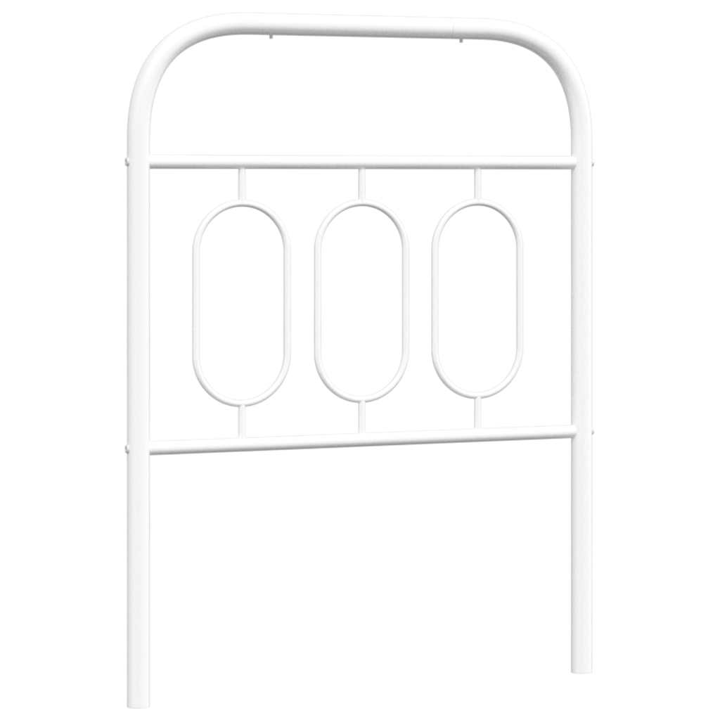 fehér fém csere fejtámla 75 cm