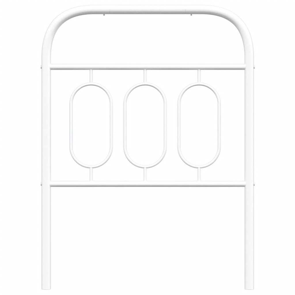 fehér fém csere fejtámla 75 cm
