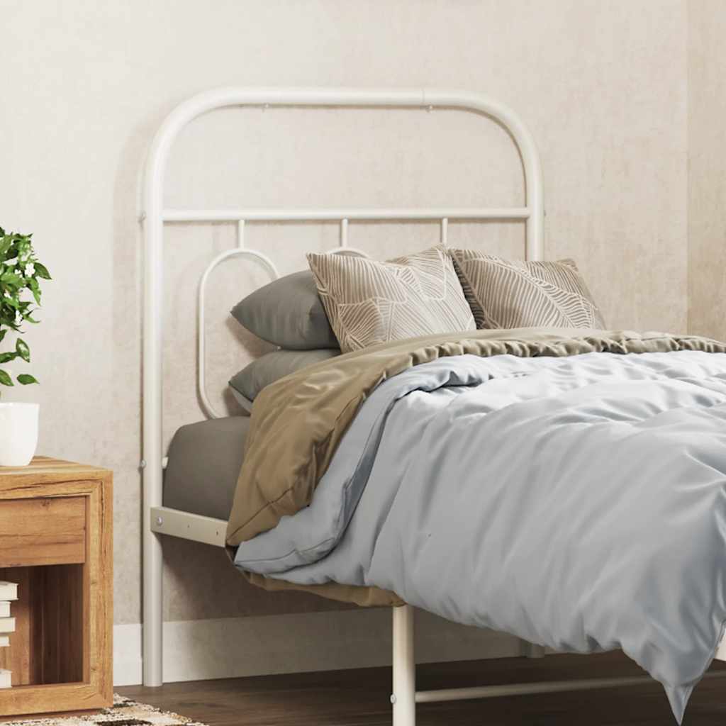 fehér fém csere fejtámla 75 cm