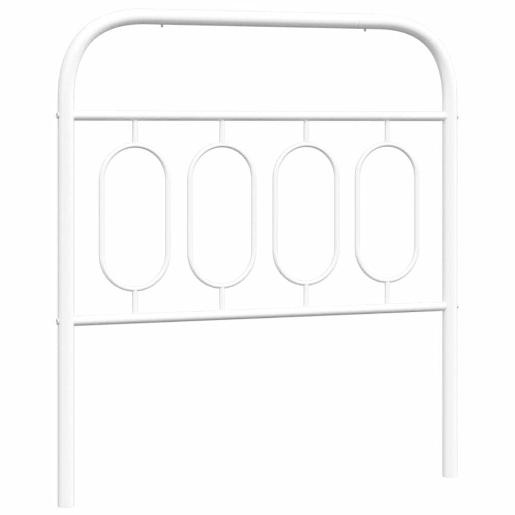 fehér fém csere fejtámla 80 cm