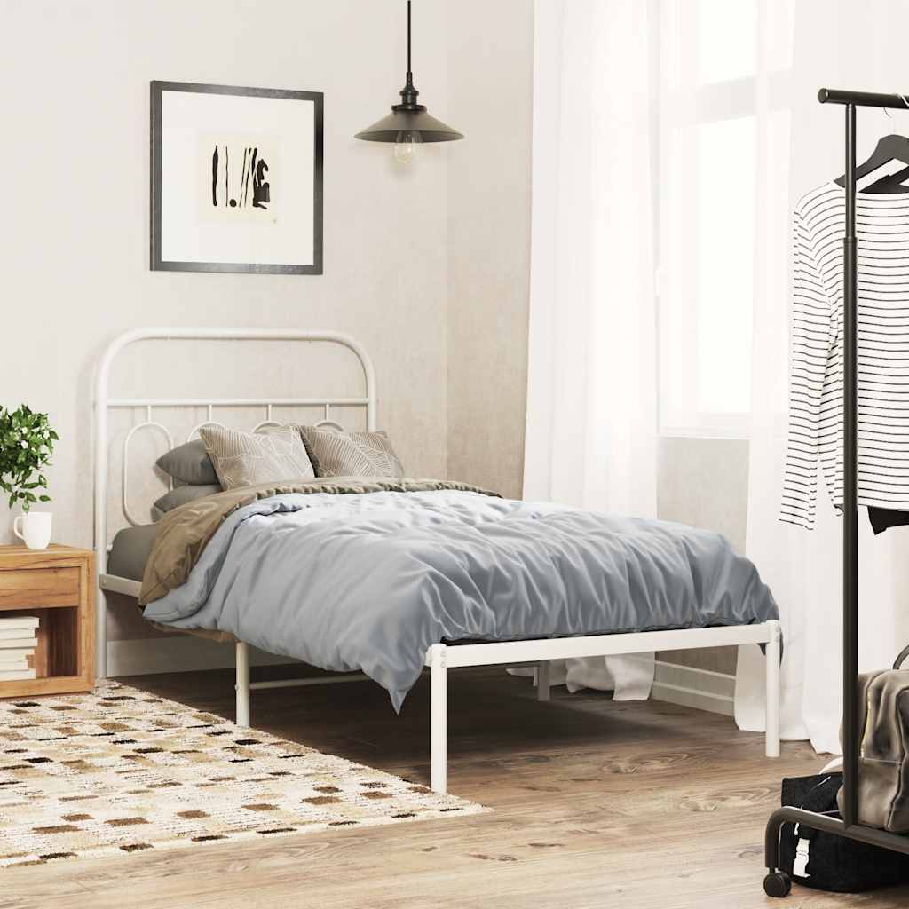 fehér fém csere fejtámla 90 cm