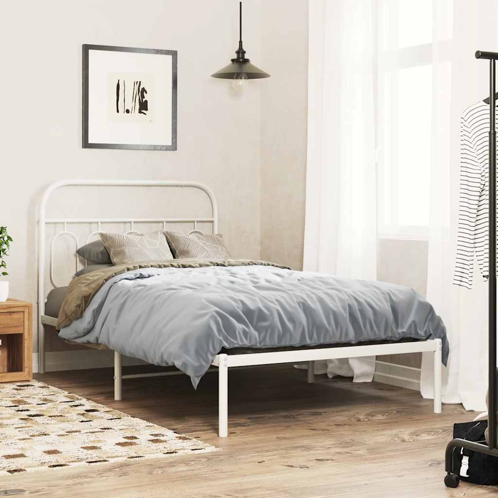 fehér fém csere fejtámla 100 cm