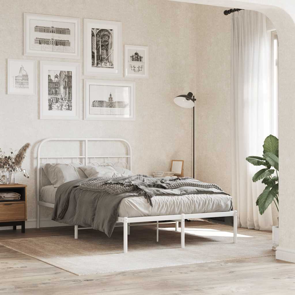 fehér fém csere fejtámla 120 cm