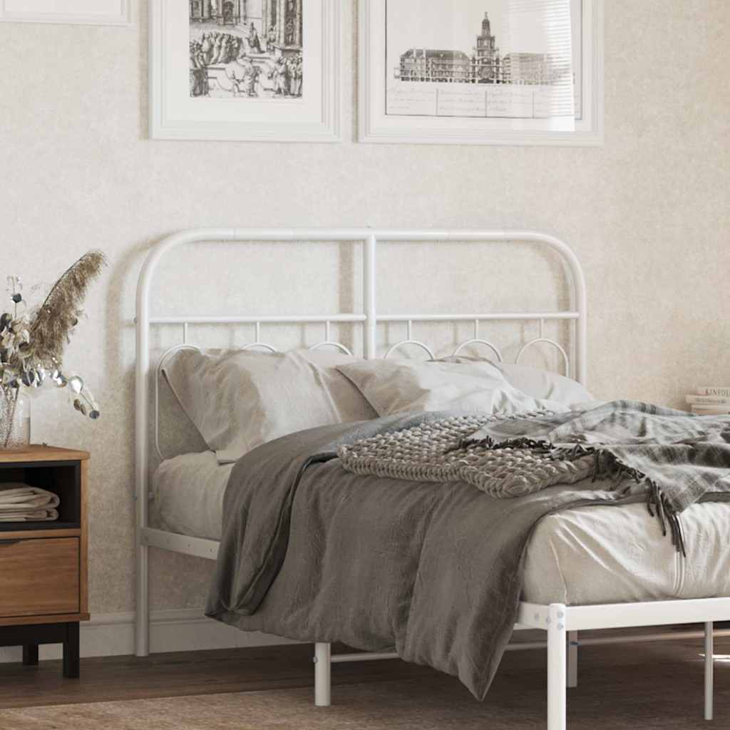 fehér fém csere fejtámla 120 cm