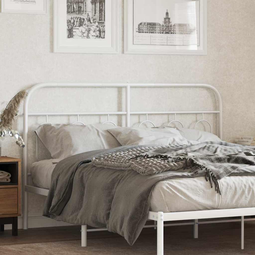 fehér fém csere fejtámla 137 cm