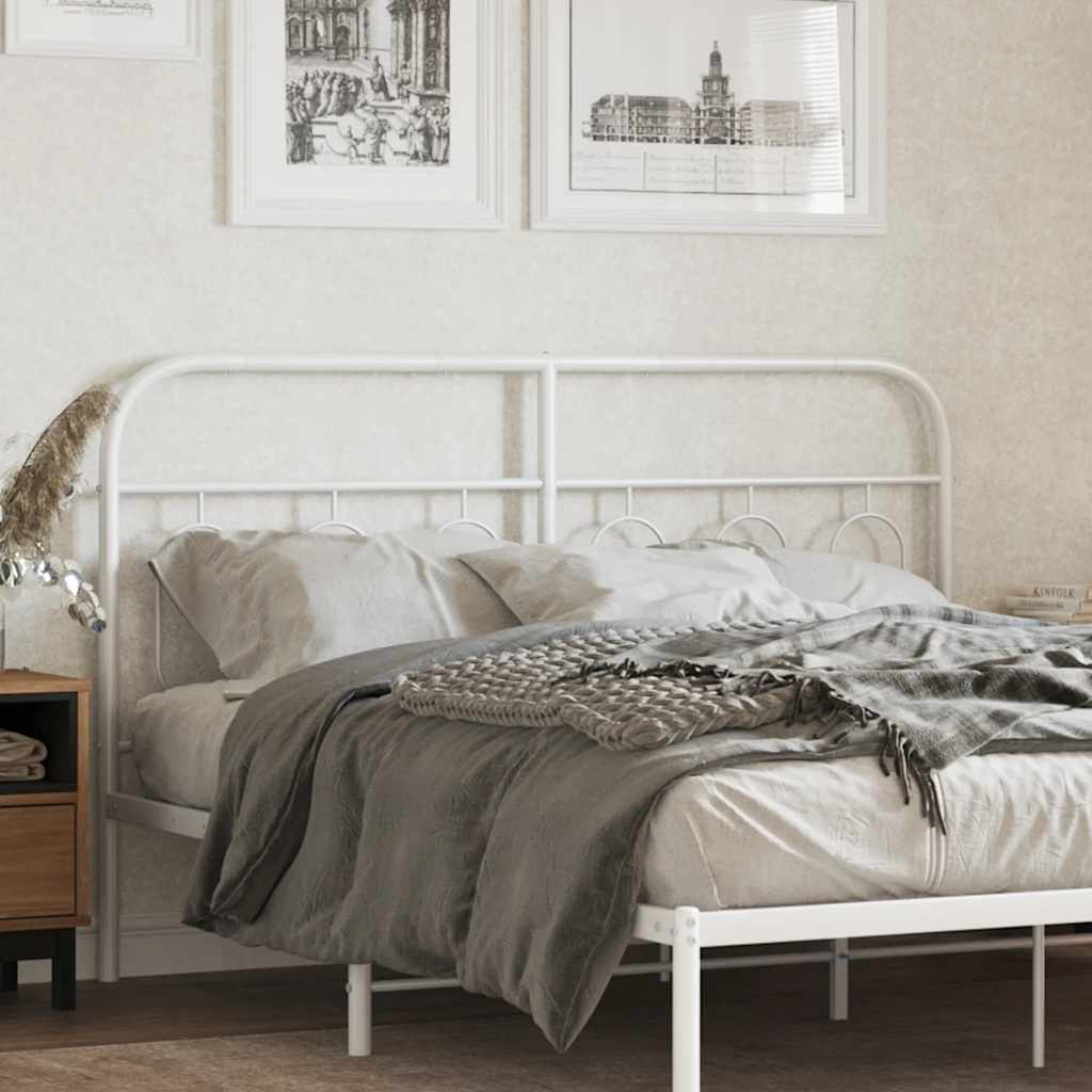 fehér fém csere fejtámla 140 cm