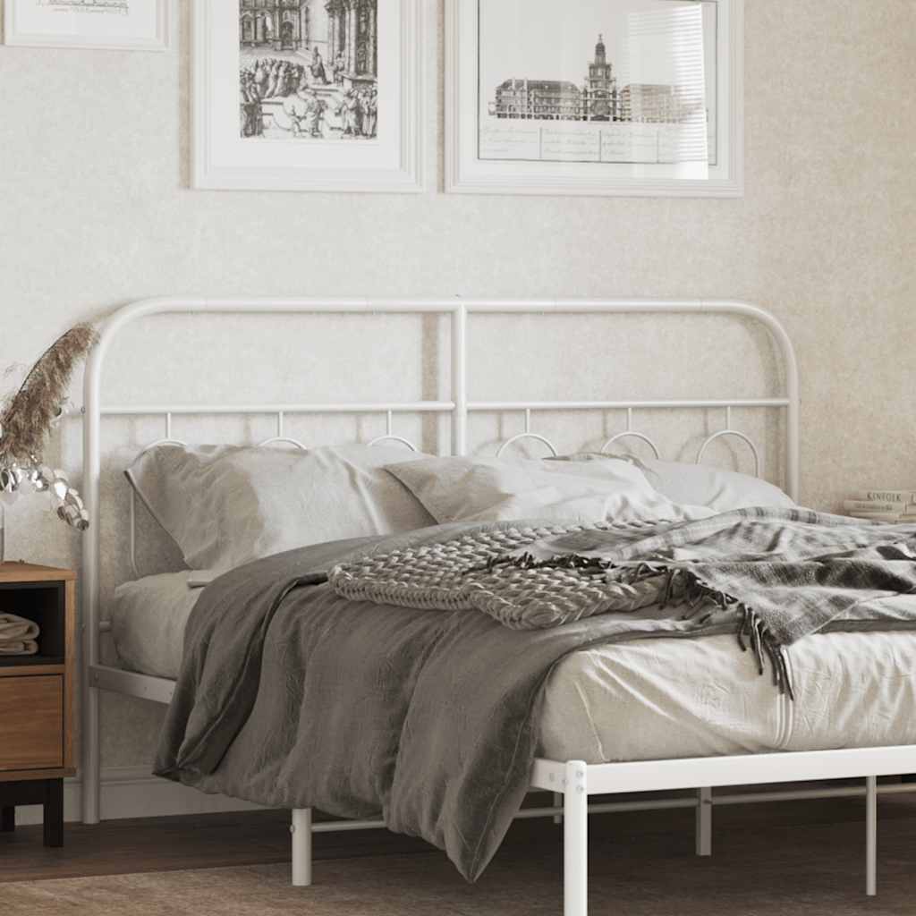 fehér fém csere fejtámla 150 cm