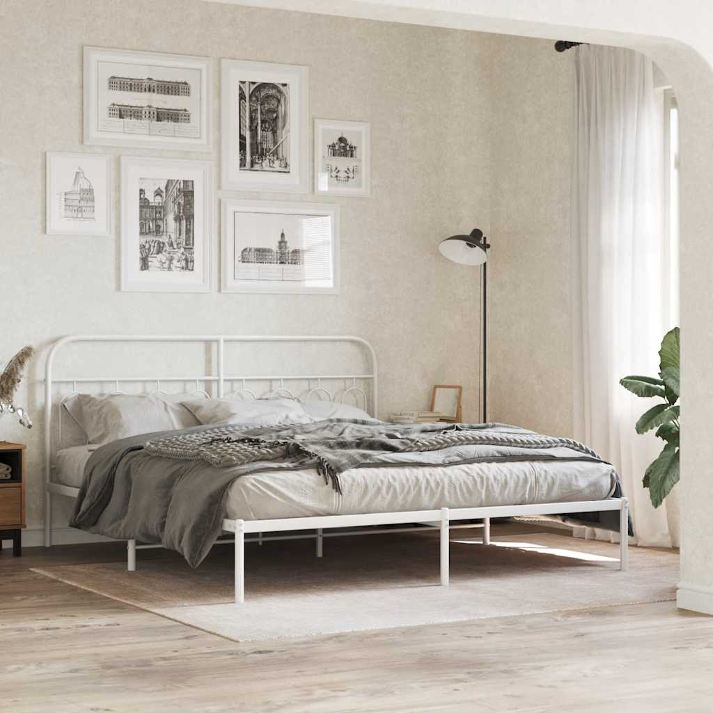 fehér fém csere fejtámla 183 cm