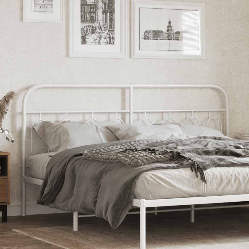 fehér fém csere fejtámla 193 cm