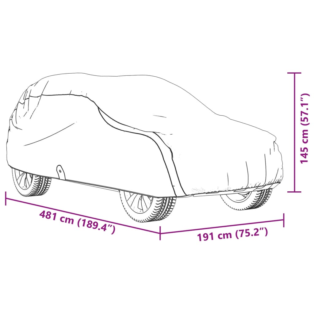 szürke nem szőtt szövet teljes autóhuzat SUV-hoz L