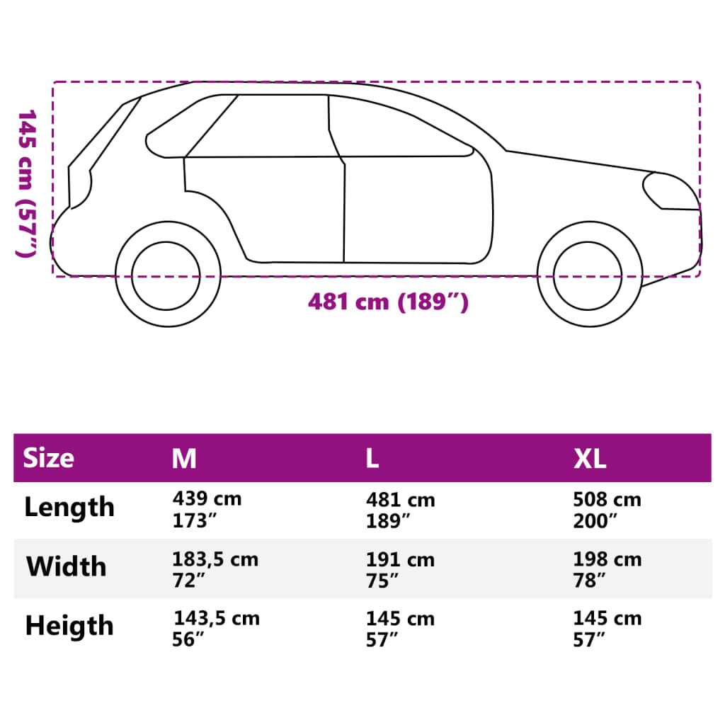 szürke nem szőtt szövet teljes autóhuzat SUV-hoz L