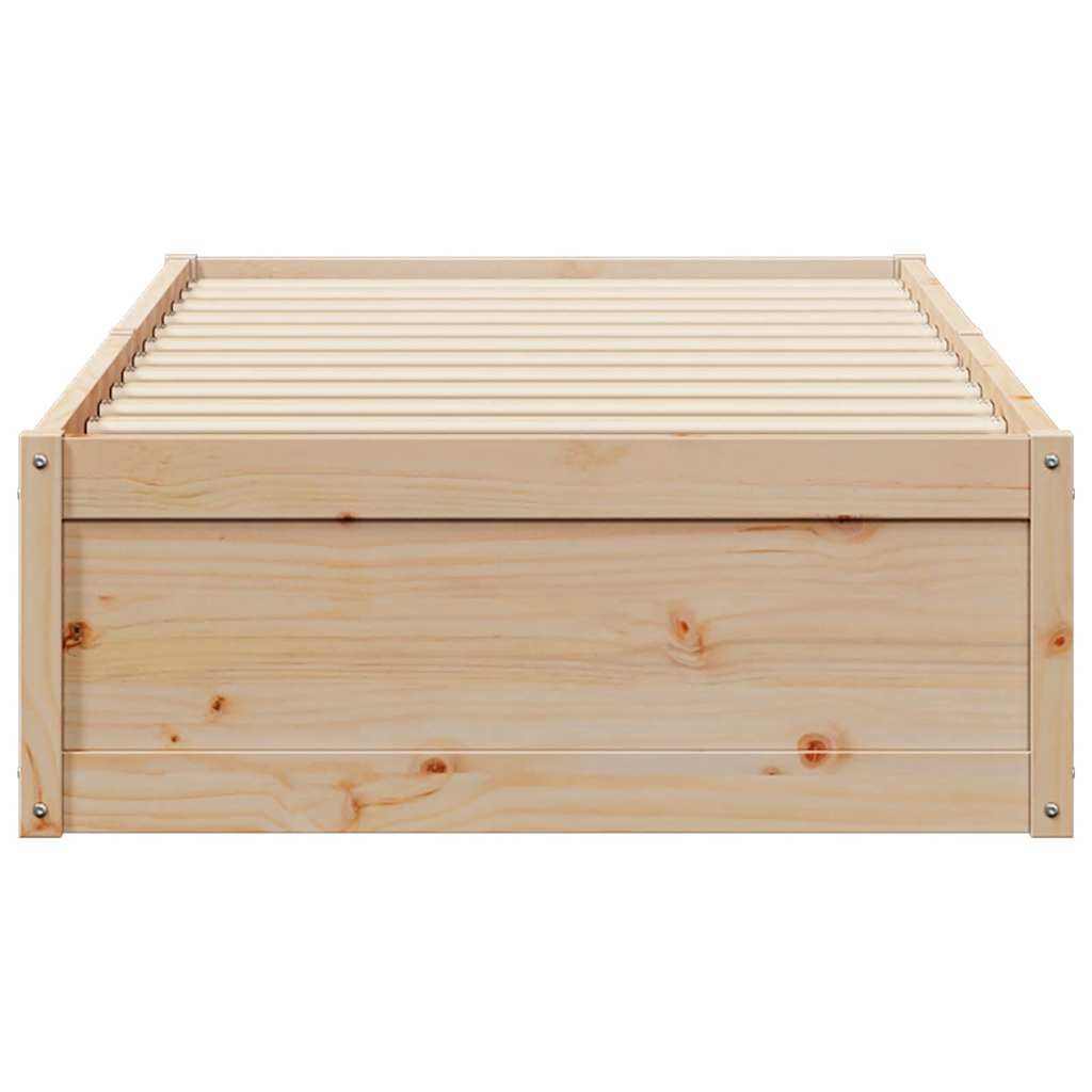 tömör fenyőfa ágy matrac nélkül 75 x 190 cm