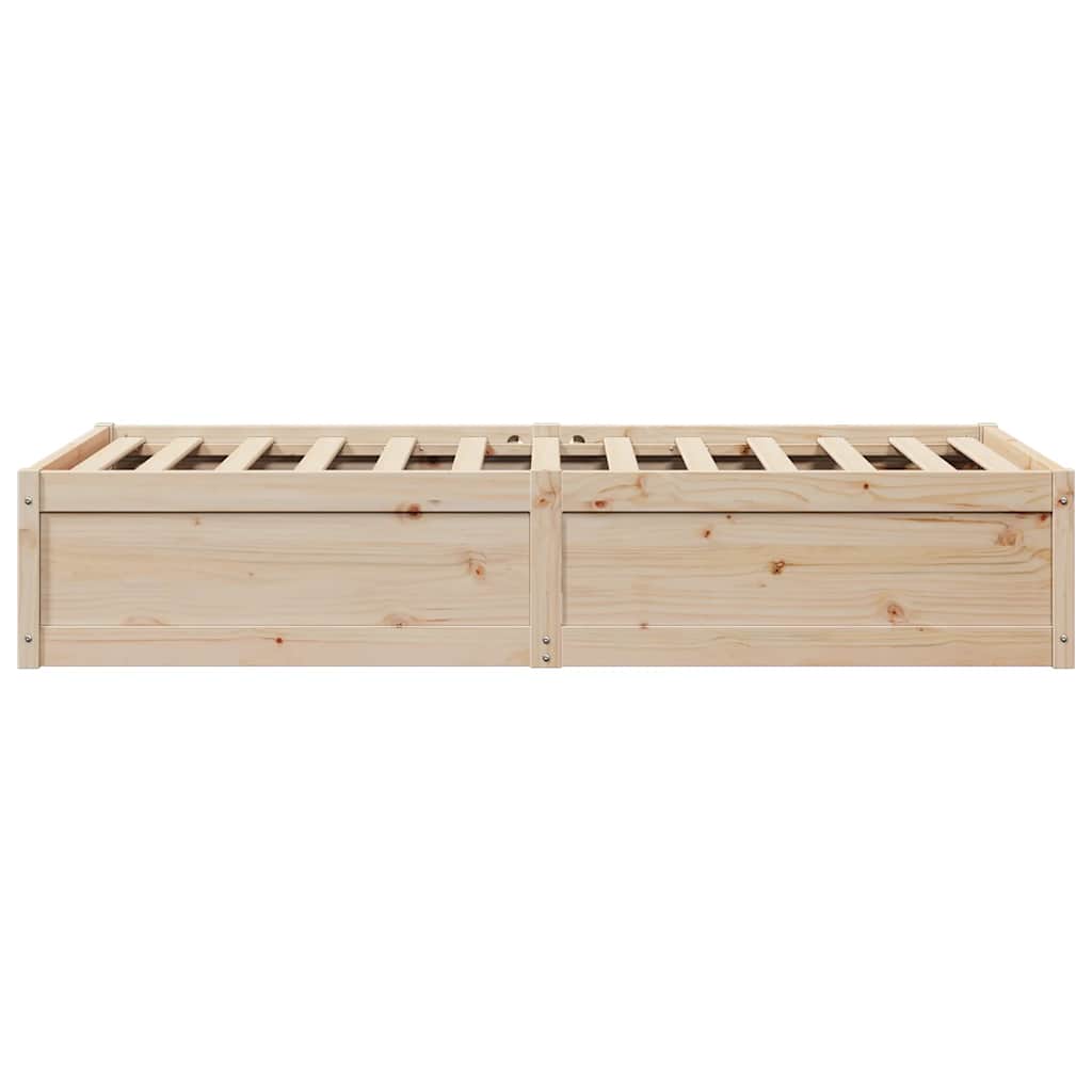 tömör fenyőfa ágy matrac nélkül 75 x 190 cm