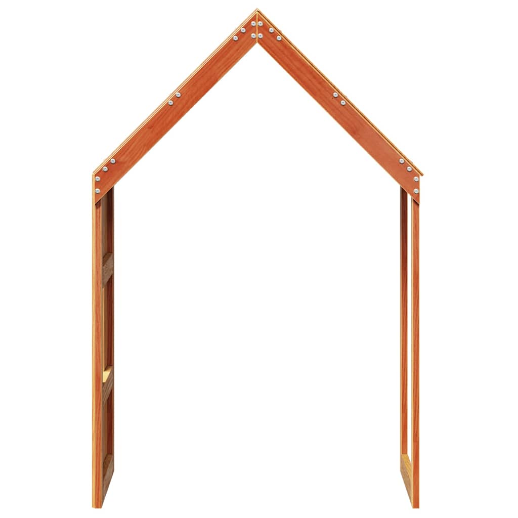 viaszbarna tömör fenyőfa gyerekágytető 55 x 99 x 139,5 cm
