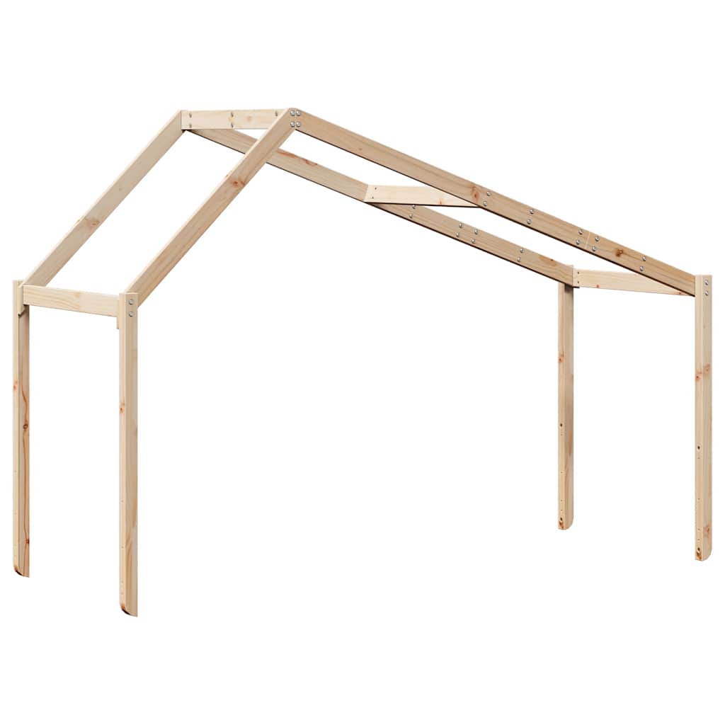 tömör fenyőfa gyerekágytető 213 x 95,5 x 144,5 cm