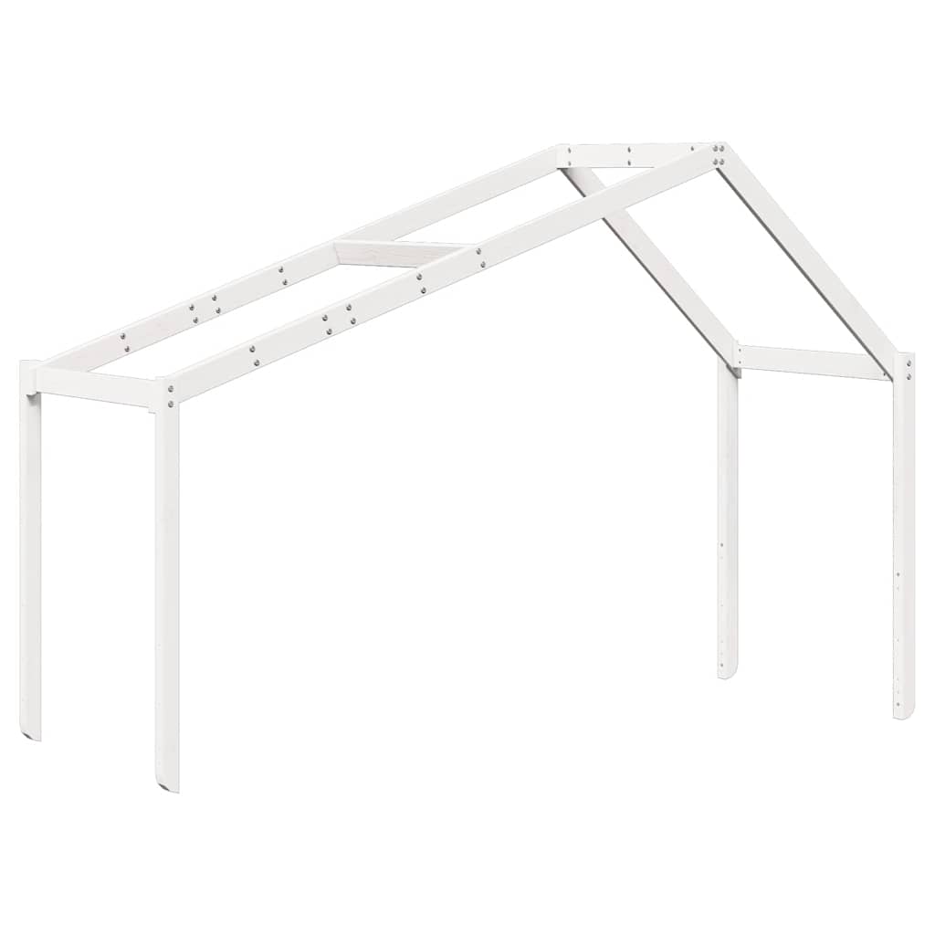 fehér tömör fenyőfa gyerekágytető 213 x 95,5 x 144,5 cm