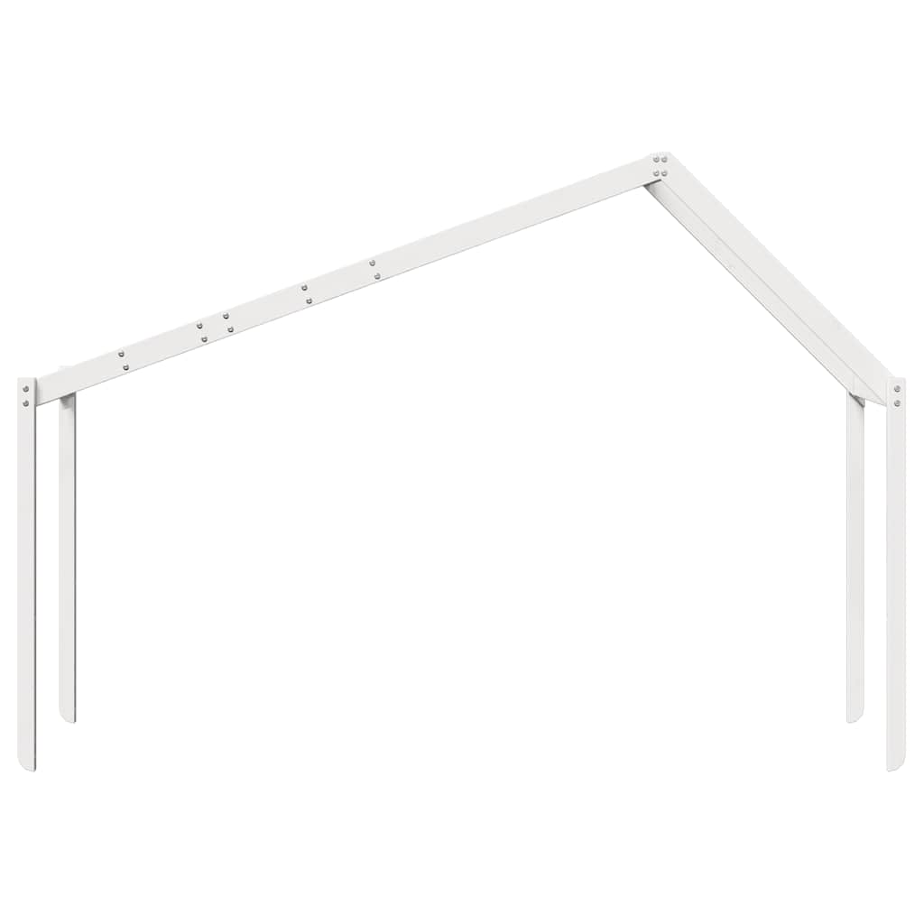 fehér tömör fenyőfa gyerekágytető 213 x 95,5 x 144,5 cm