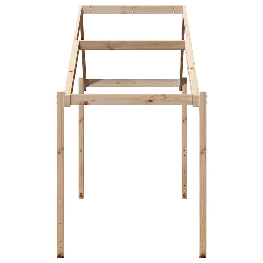tömör fenyőfa gyerekágytető 213 x 85,5 x 144,5 cm