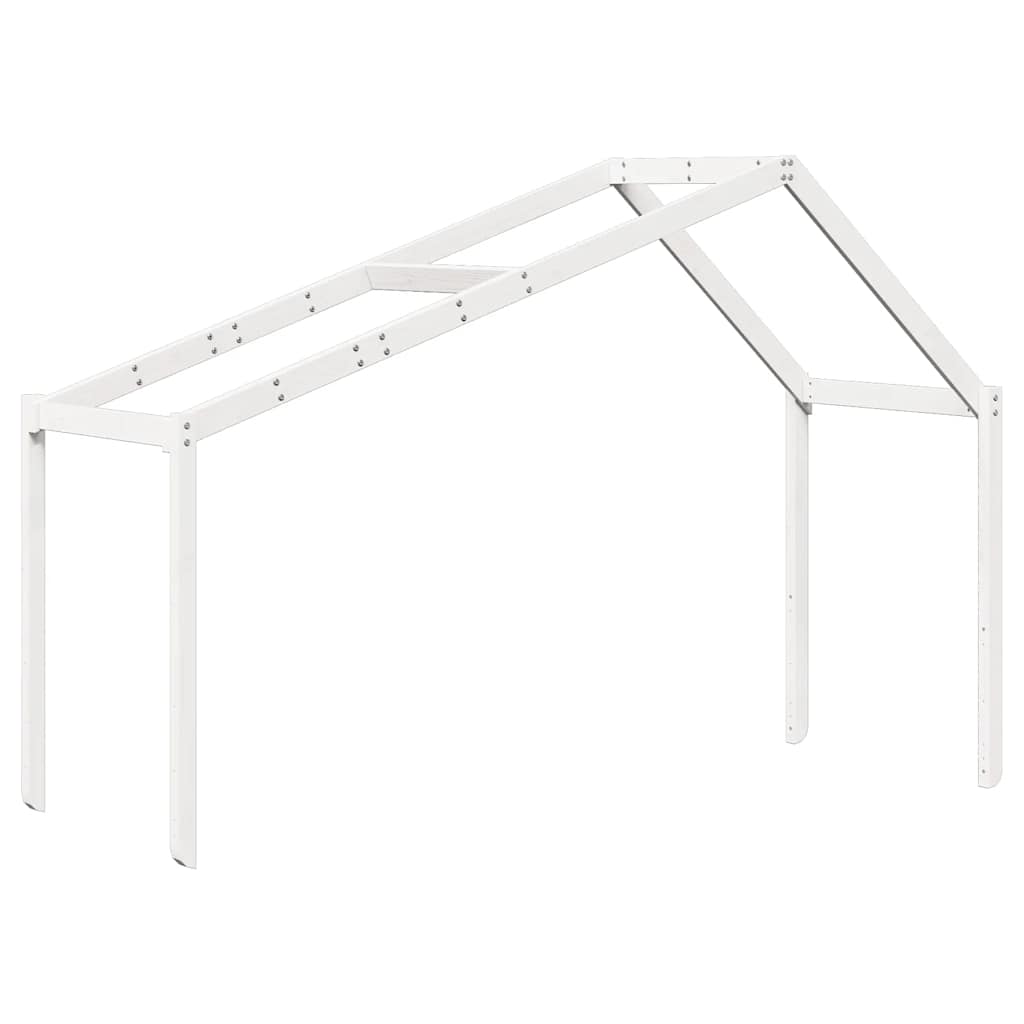 fehér tömör fenyőfa gyerekágytető 213 x 85,5 x 144,5 cm