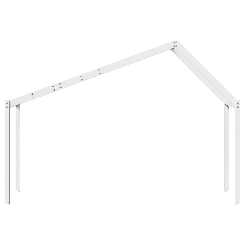 fehér tömör fenyőfa gyerekágytető 213 x 85,5 x 144,5 cm