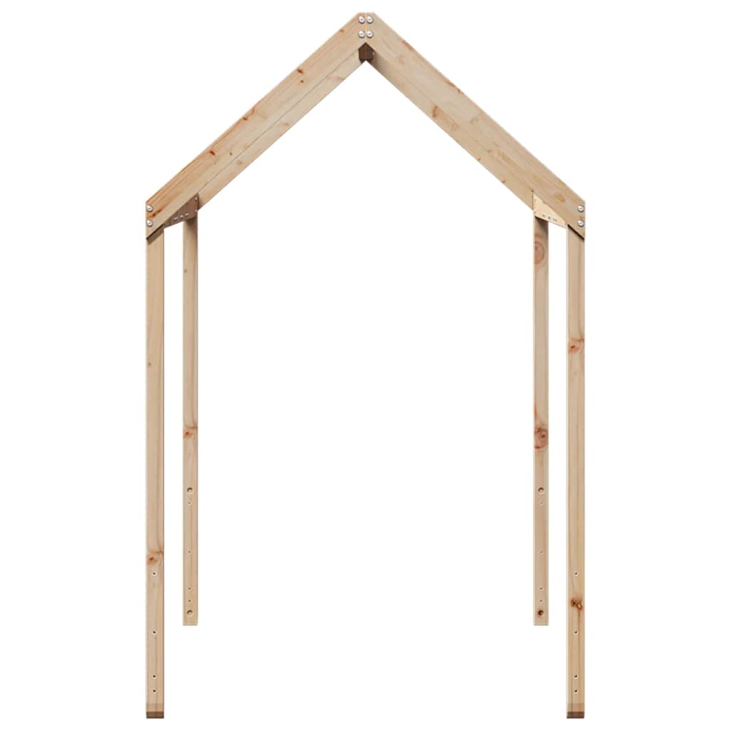 tömör fenyőfa gyerekágytető 217 x 85,5 x 154 cm