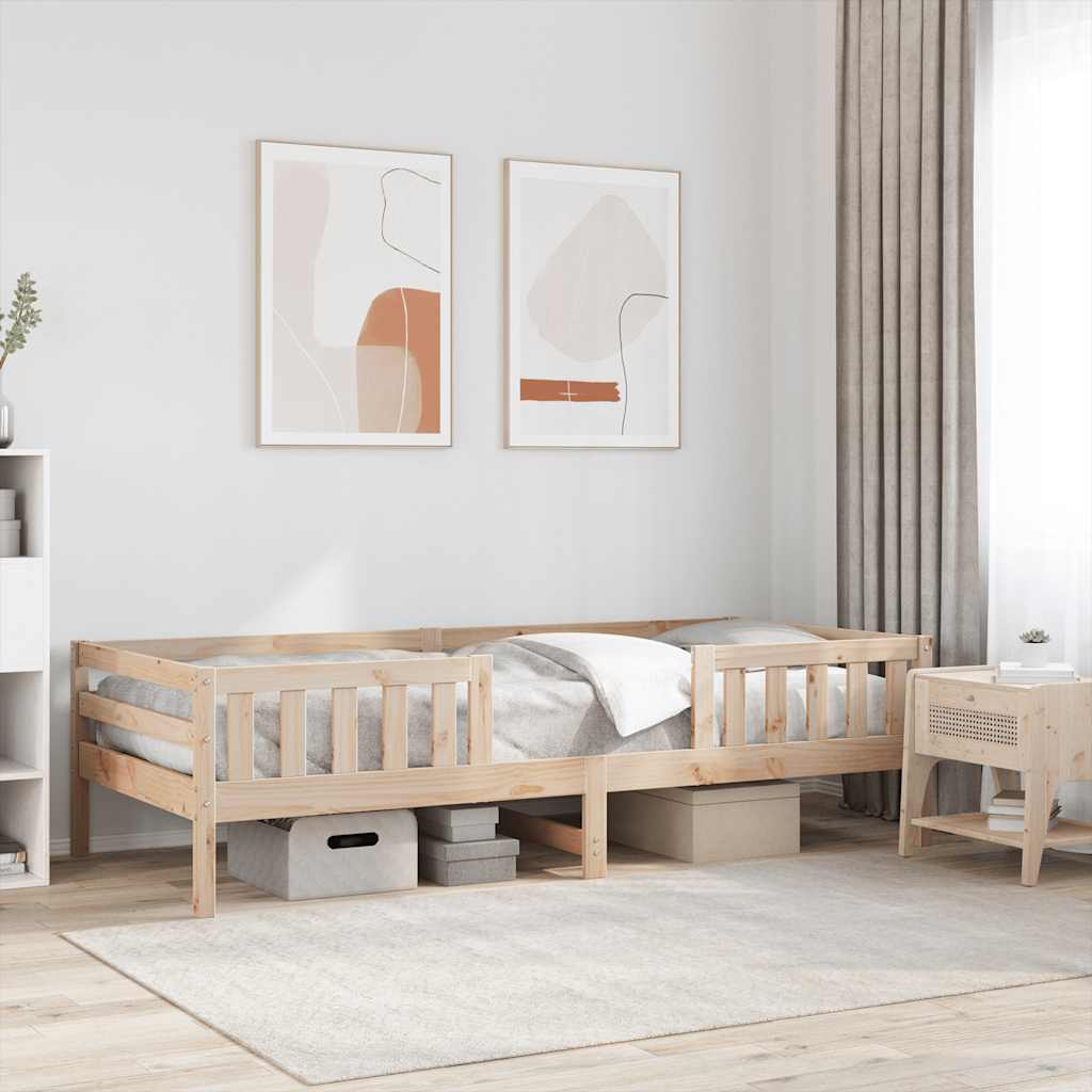 tömör fenyőfa ágykeret matrac nélkül 90 x 190 cm