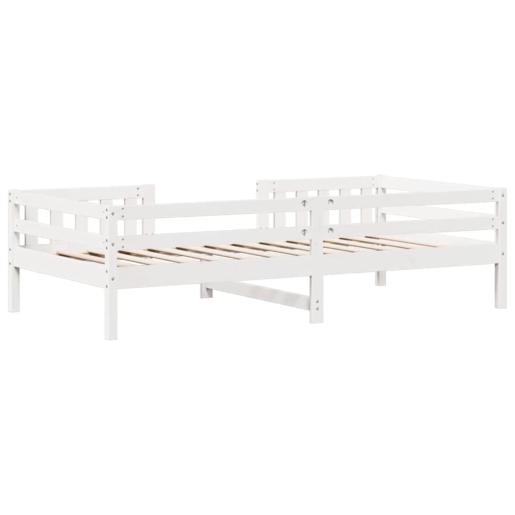 fehér tömör fenyőfa ágykeret matrac nélkül 90 x 190 cm