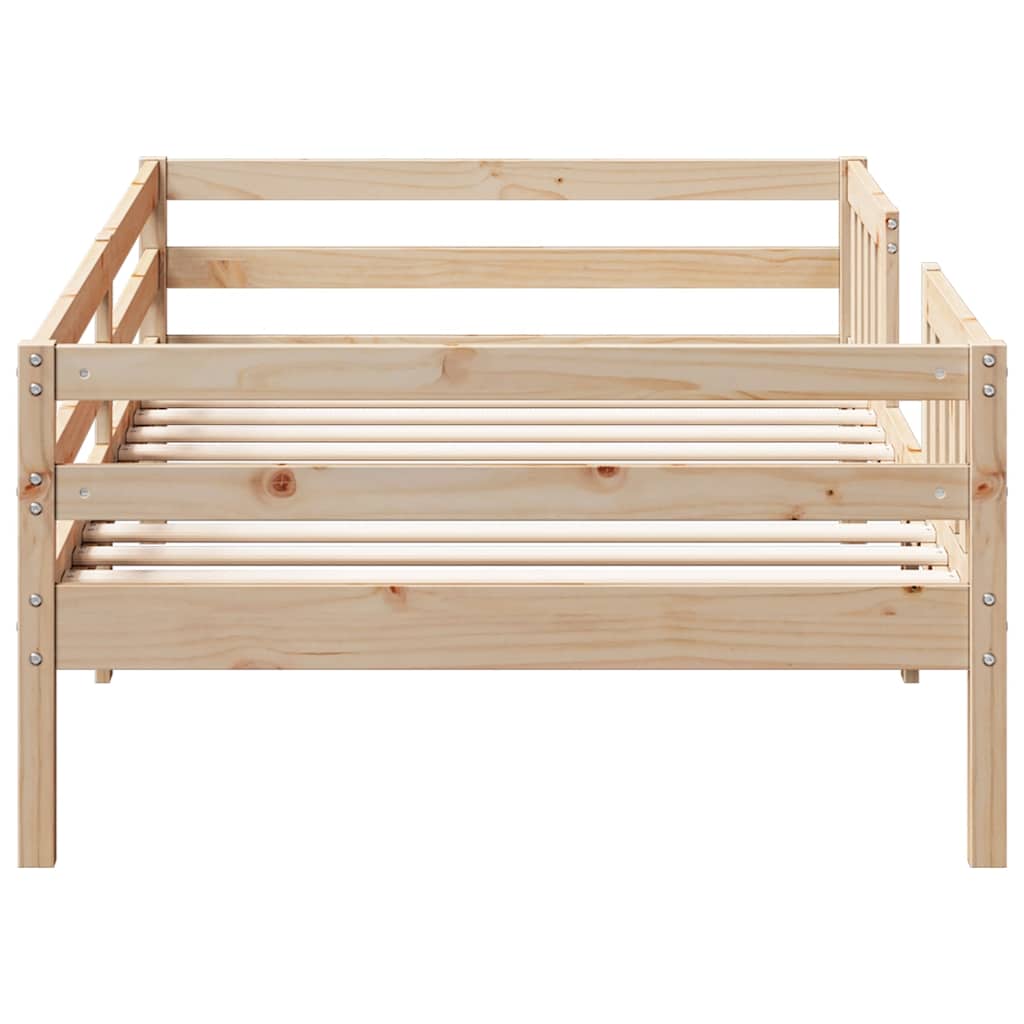 tömör fenyőfa ágy matrac nélkül 75 x 190 cm