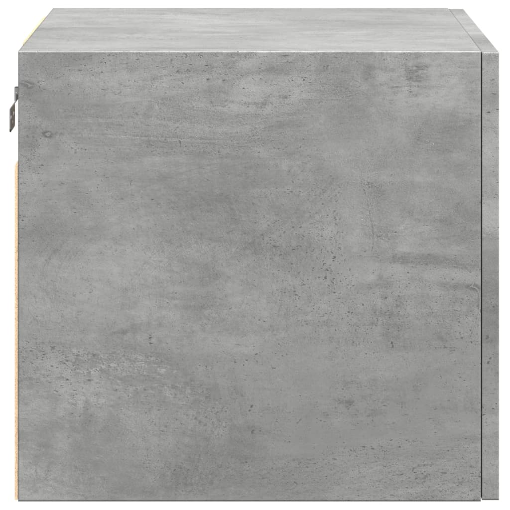 betonszürke szerelt fa faliszekrény 50 x 42,5 x 40 cm