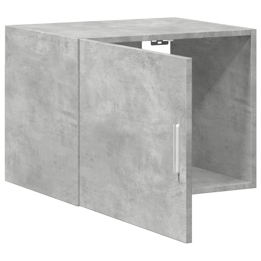 betonszürke szerelt fa faliszekrény 50 x 42,5 x 40 cm