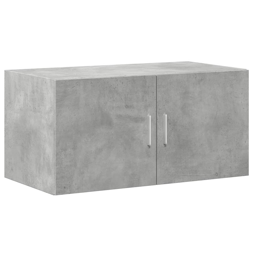 betonszürke szerelt fa faliszekrény 80 x 42,5 x 40 cm