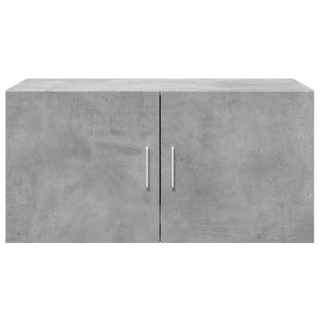betonszürke szerelt fa faliszekrény 80 x 42,5 x 40 cm