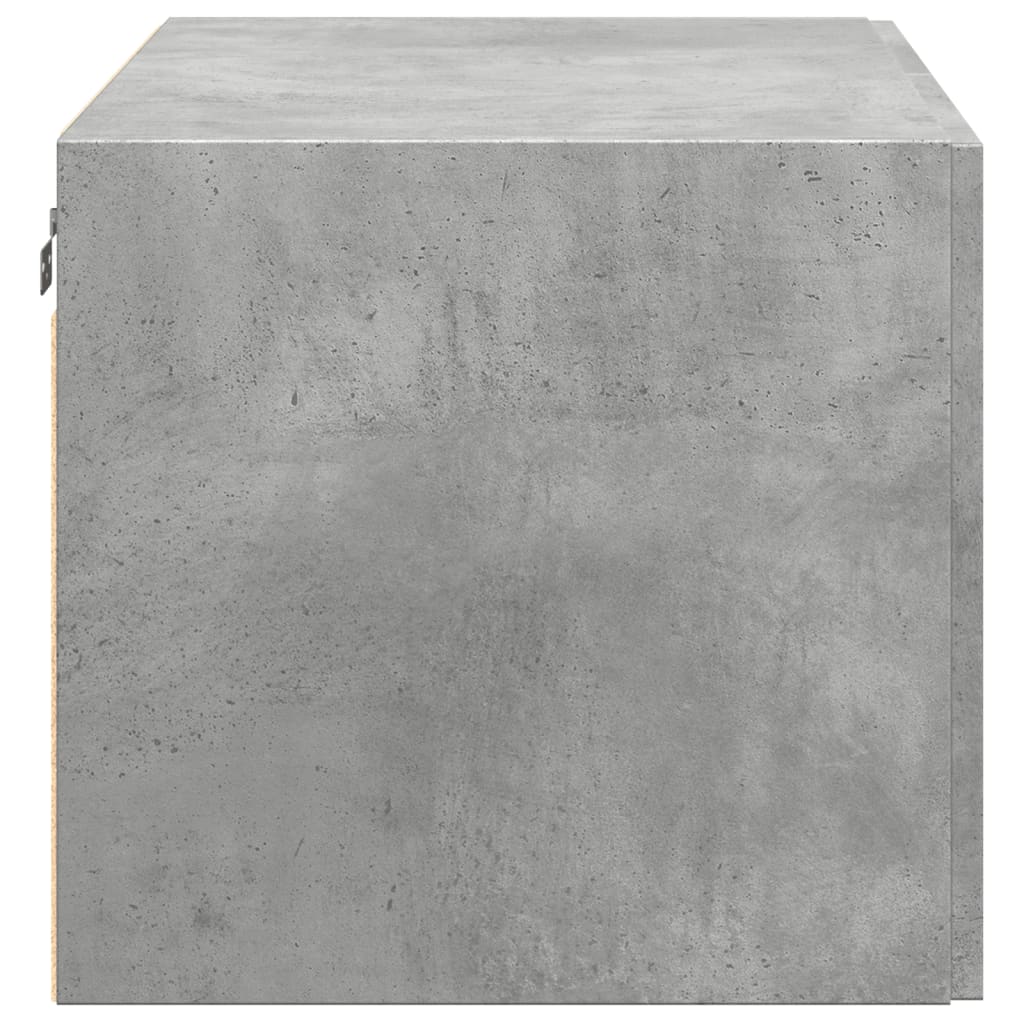 betonszürke szerelt fa faliszekrény 80 x 42,5 x 40 cm