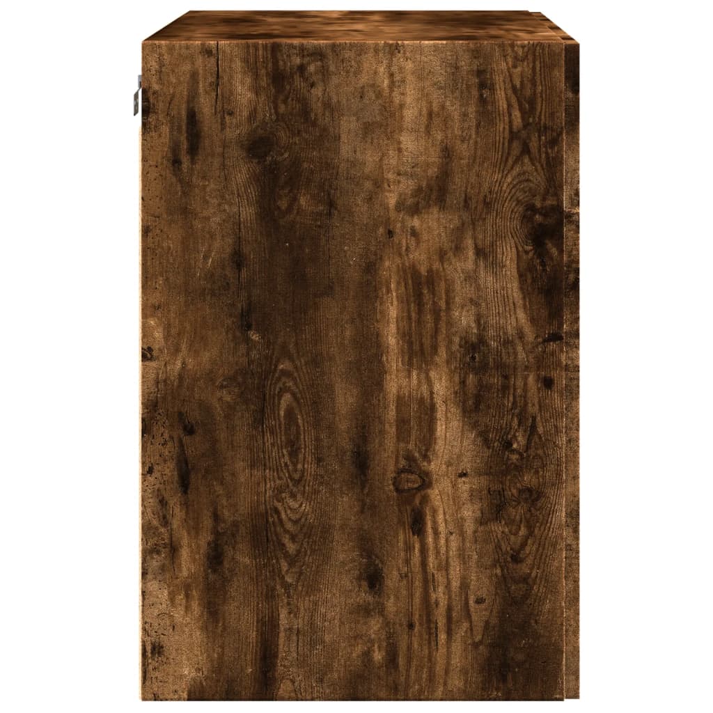 füstös tölgy színű szerelt fa faliszekrény 80 x 42,5 x 64 cm