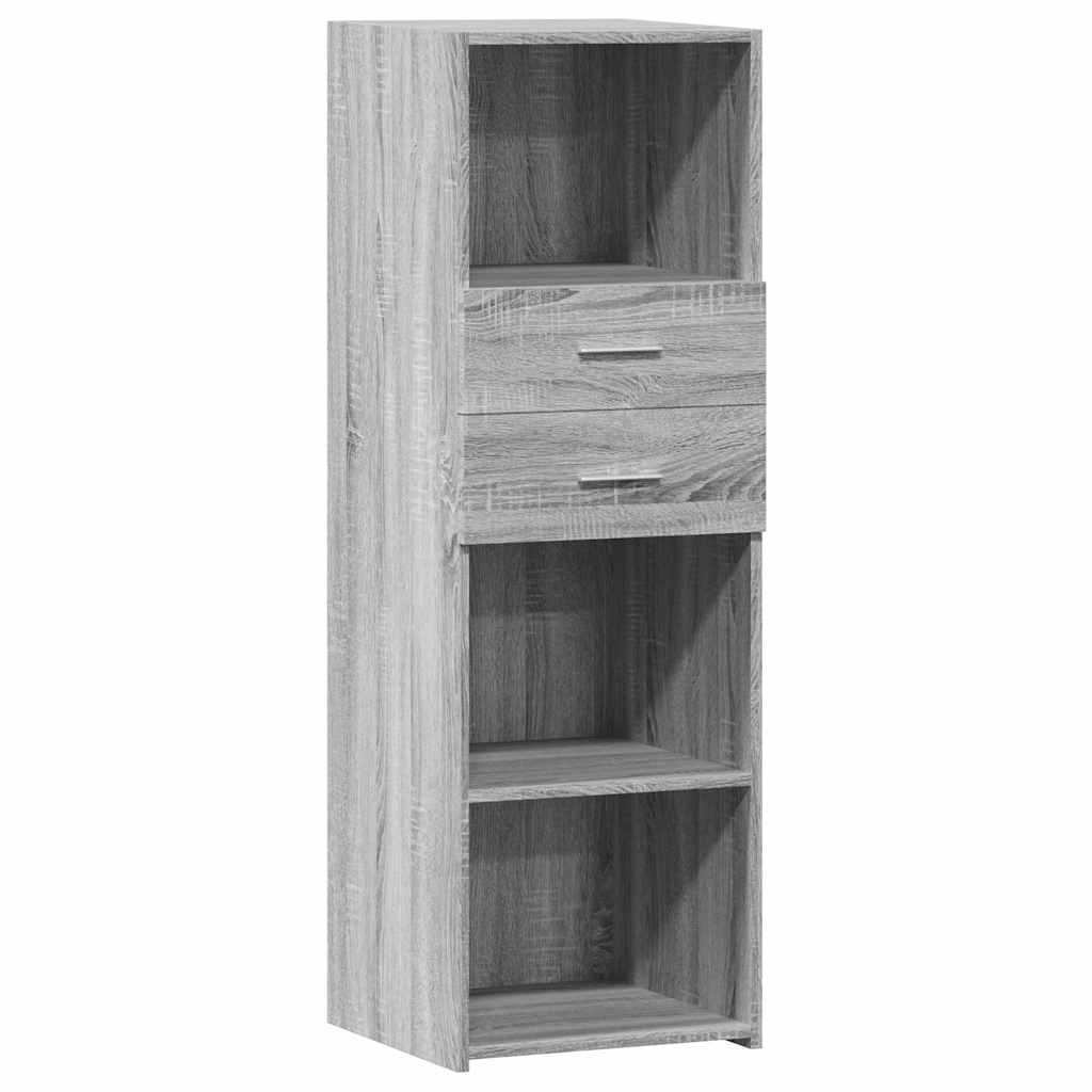 szürke sonoma szerelt fa magasszekrény 40 x 42,5 x 124 cm