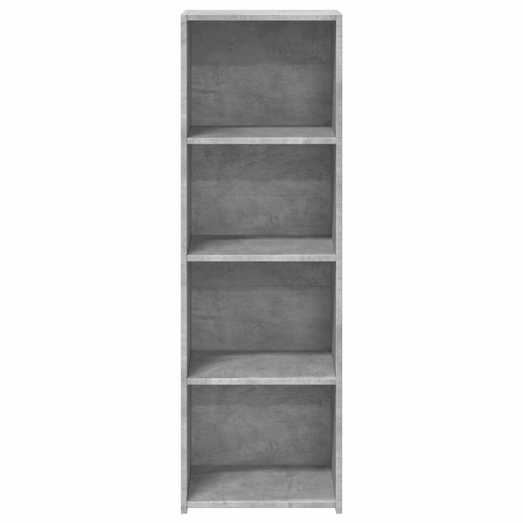 betonszürke szerelt fa magasszekrény 40 x 41 x 124 cm