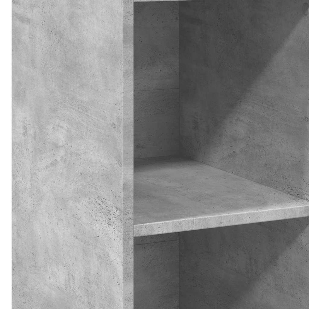 betonszürke szerelt fa magasszekrény 40 x 41 x 124 cm