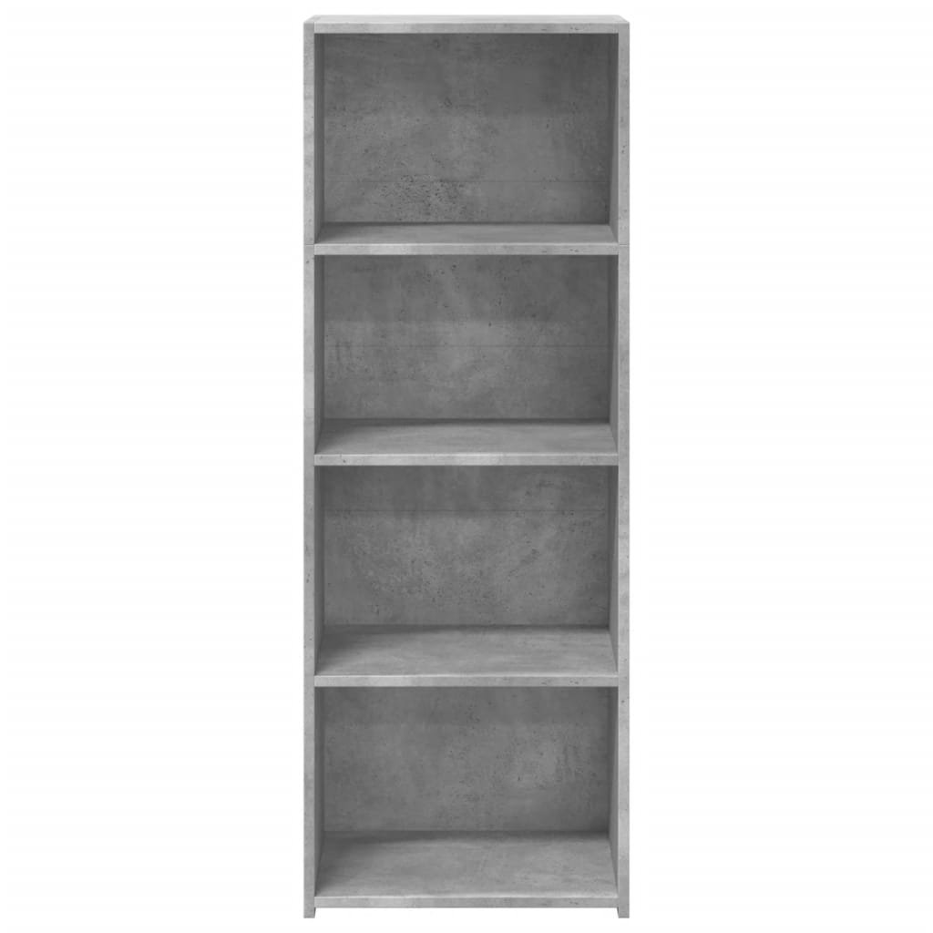 betonszürke szerelt fa magasszekrény 45 x 41 x 124 cm