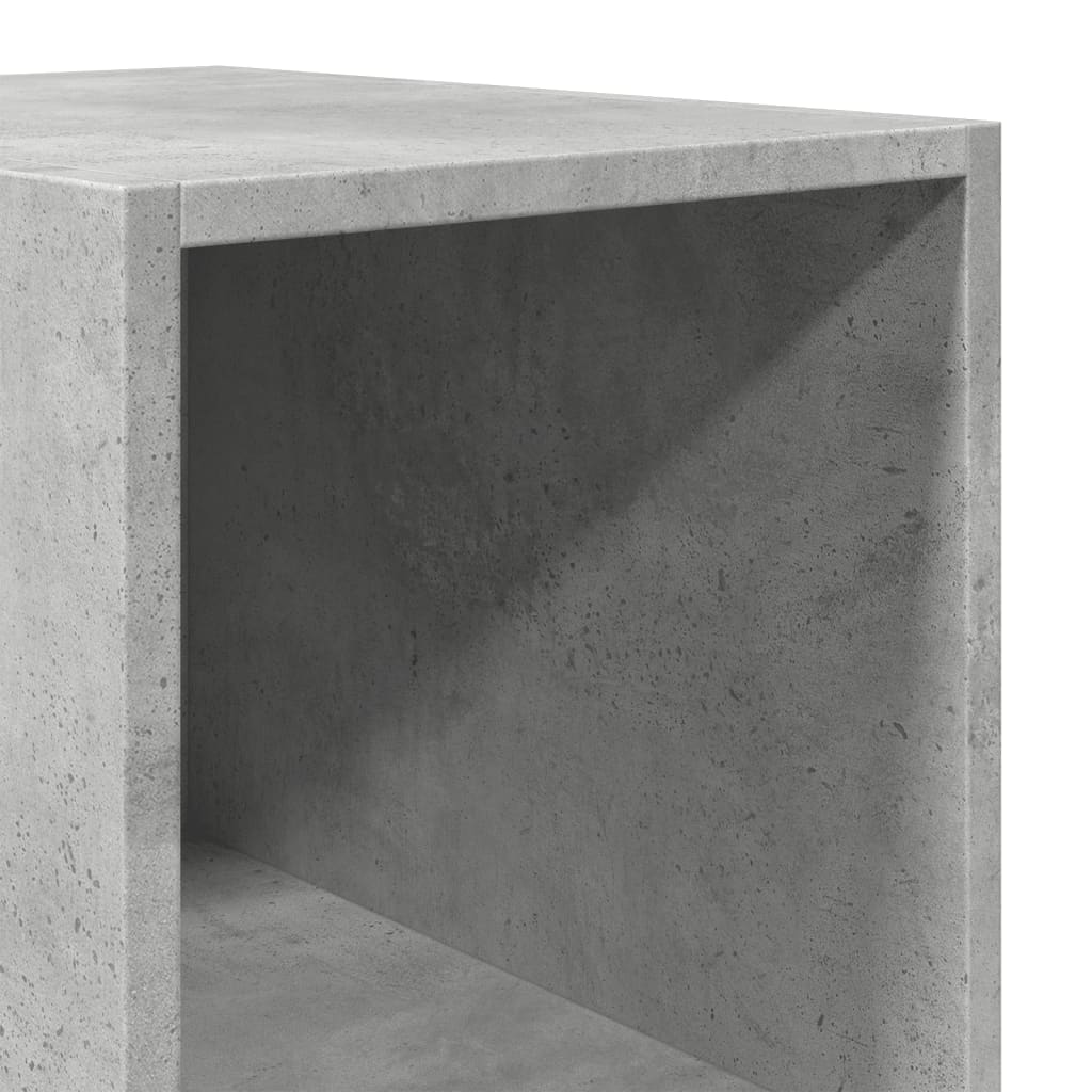 betonszürke szerelt fa magasszekrény 30 x 41 x 185 cm