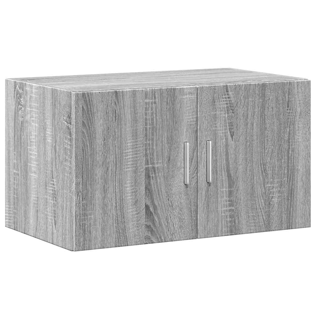 szürke sonoma színű szerelt fa tárolószekrény 70x42,5x225 cm