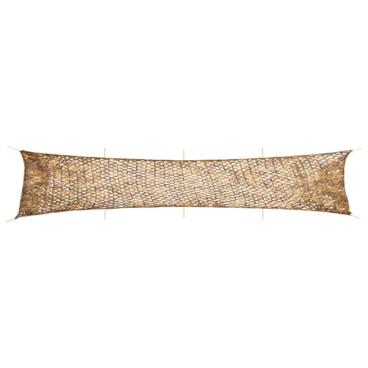 homokszínű kamuflázsháló tárolózsákkal 844x142 cm
