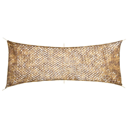 homokszínű kamuflázsháló tárolózsákkal 525x205 cm