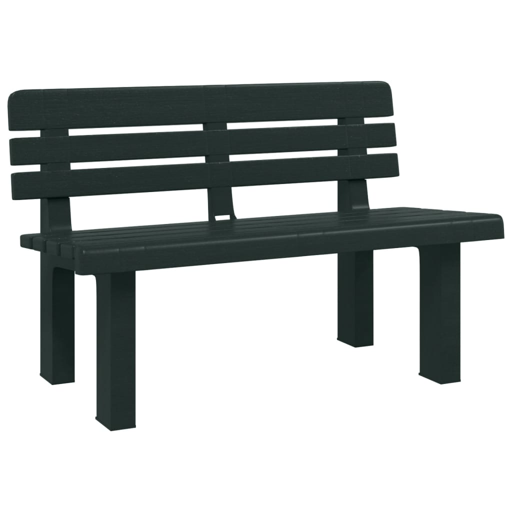 zöld polipropilén kerti pad 110 x 52 x 71 cm