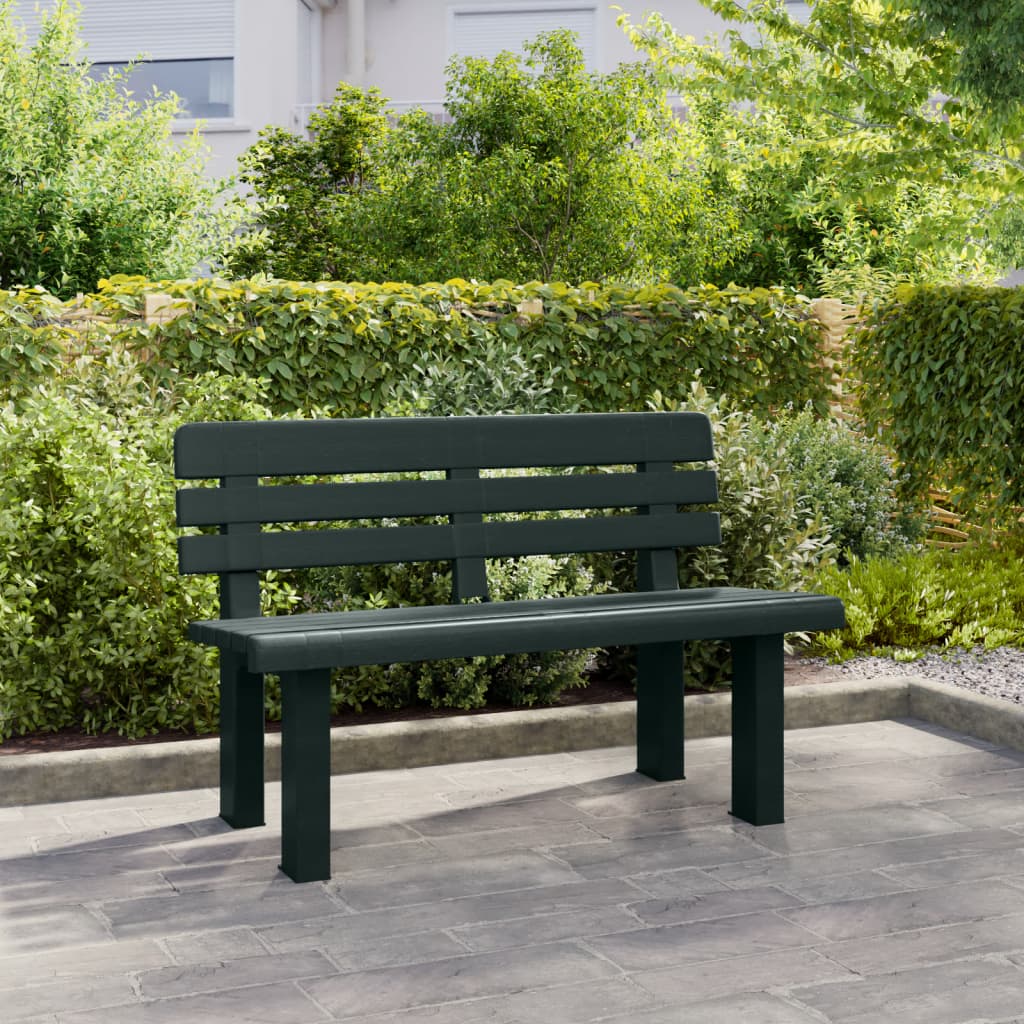 zöld polipropilén kerti pad 110 x 52 x 71 cm